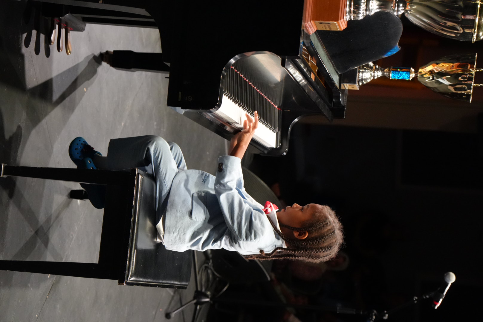 Piano lesson at SYNERGY